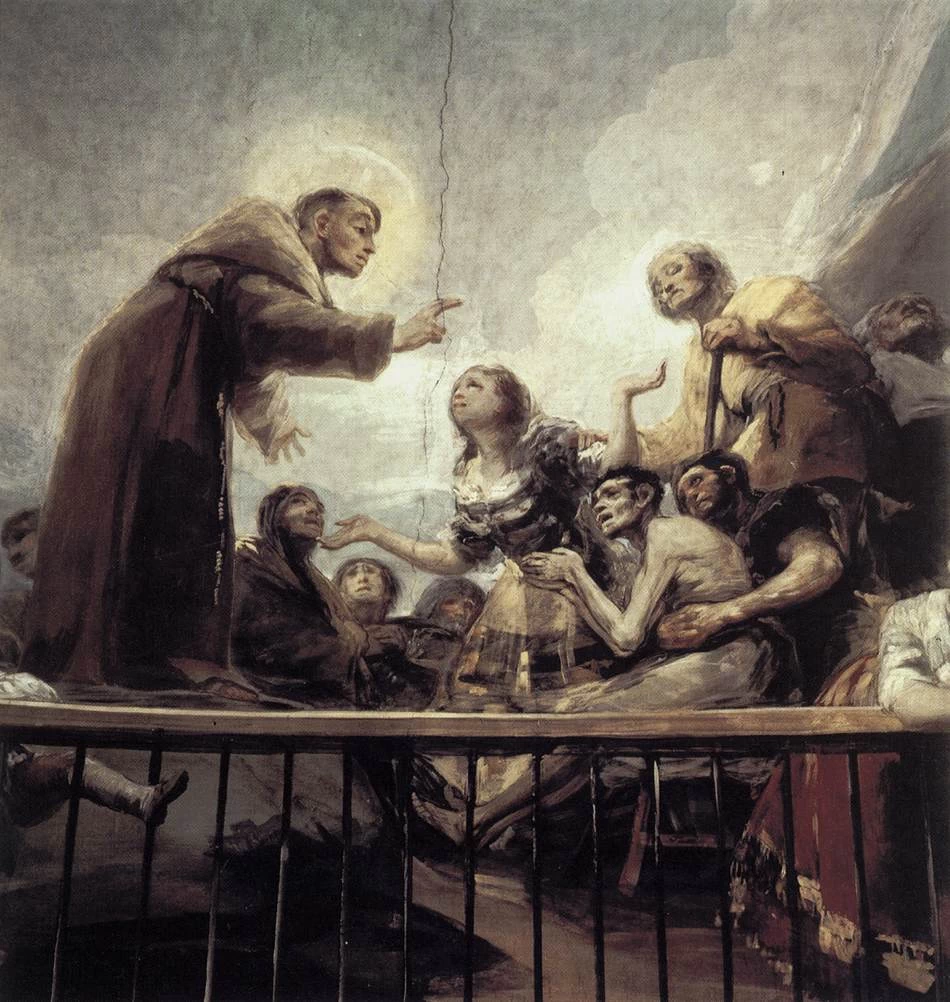 Francisco de Goya y Lucientes - Il miracolo di Sant'Antonio, Madrid, dettaglio